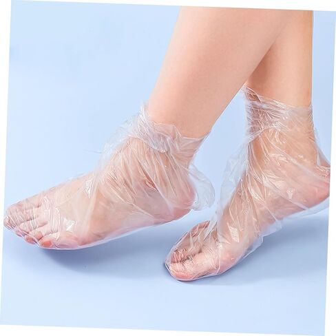 SAFIGLE 300Pcs Disposable Foot Covers Moisturizing Use for Spa and Foot Lotion Protection Premium Leak-Resistant Material Convenient Disposable Feet for Home Salon Travel in Saudi Arabia