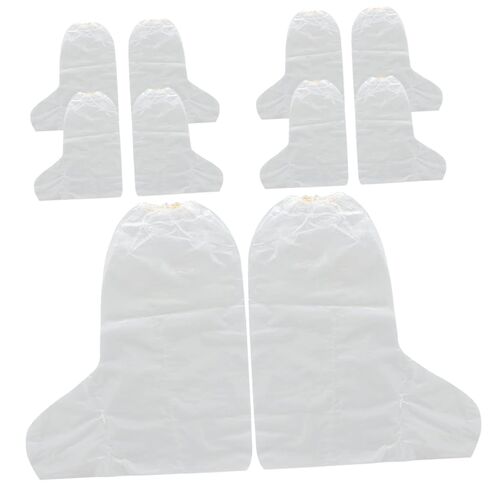 10 قطع من أغطية القدم للاستعمال مرة واحدة من VALICLUD، أغطية نقع القدم المقاومة للماء لأقنعة العناية بالباديكير لتجربة الاسترخاء المنزلية in Kuwait