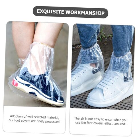 10 قطع من أغطية القدم للاستعمال مرة واحدة من VALICLUD، أغطية نقع القدم المقاومة للماء لأقنعة العناية بالباديكير لتجربة الاسترخاء المنزلية in Kuwait