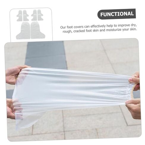 10 قطع من أغطية القدم للاستعمال مرة واحدة من VALICLUD، أغطية نقع القدم المقاومة للماء لأقنعة العناية بالباديكير لتجربة الاسترخاء المنزلية in Kuwait