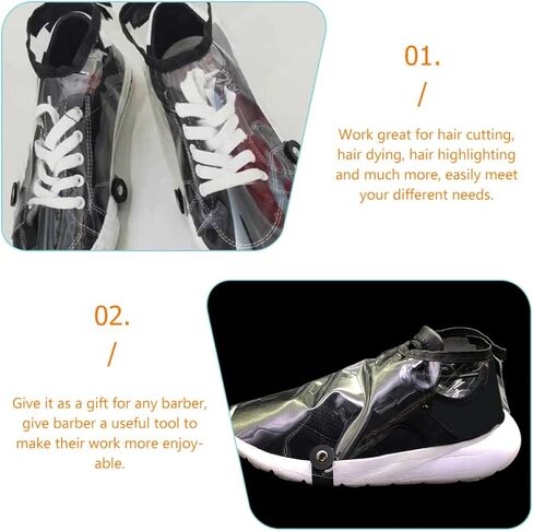 Beavorty 2-Piece Waterproof Hair Stylist Shoe Covers Sturdy Hairdressing Shoes Protector for Salon Use Haircutting and Barber Services in Saudi Arabia