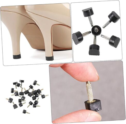 30pairs High Heel Covers Protective Shoe Heel Covers for Cracked High Protector and Comfortable in Saudi Arabia