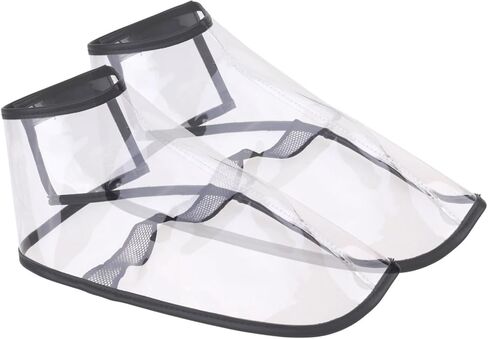 VALICLUD زوج واحد من غطاء حذاء الحلاق لتصميم مصففي الشعر يحافظ على الشعر المكسور من الأحذية، سهل الارتداء، إكسسوارات تصفيف الشعر، مادة TPU للاستخدام في الصالونات in Kuwait