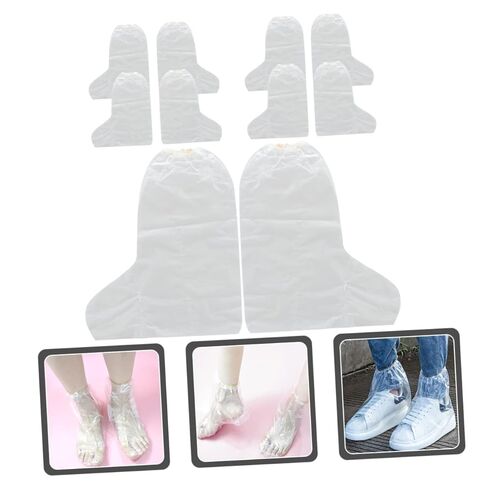 Beavorty 4sets Disposable Foot Cover for Moisturizing Lotion Thickened Transparent Feet Sleeves Spa and Home Use Protects and Enhances Absorption 10pcs*4 in Saudi Arabia