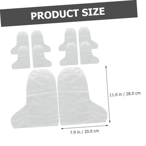 Beavorty 4sets Disposable Foot Cover for Moisturizing Lotion Thickened Transparent Feet Sleeves Spa and Home Use Protects and Enhances Absorption 10pcs*4 in Saudi Arabia