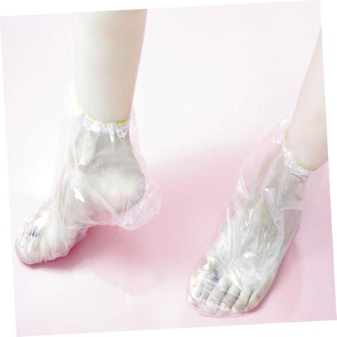 Beavorty 4sets Disposable Foot Cover for Moisturizing Lotion Thickened Transparent Feet Sleeves Spa and Home Use Protects and Enhances Absorption 10pcs*4 in Saudi Arabia