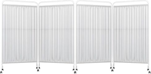 Portable Freestanding Privacy Screen on Wheels - Versatile Room Divider for Hospitals, Salons, Offices - Adjustable, Lightweight, Easy to Move, Ideal for Patient Privacy and Workspaces in Saudi Arabia