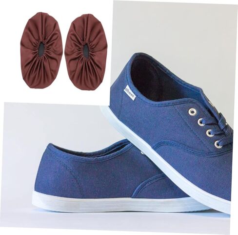 Holibanna Thicken Reusable Shoe Covers 5-Pair Anti-Skid Overshoes for Home Use Sturdy Non-Slip Shoes Pouch Machine Washable Protects Floors and Carpets in Saudi Arabia