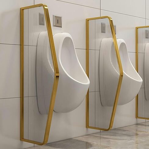 Toilet Screen with Urinary Screen Privacy Screen Panels for Urinal Environments, Urinary Partition Mounted On The Wall, Stainless Steel Frame,Rose Gold-Partition*1 in Saudi Arabia