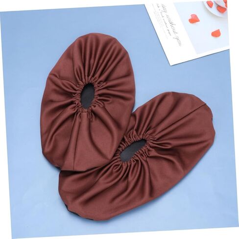 Holibanna Thicken Reusable Shoe Covers 5-Pair Anti-Skid Overshoes for Home Use Sturdy Non-Slip Shoes Pouch Machine Washable Protects Floors and Carpets in Saudi Arabia
