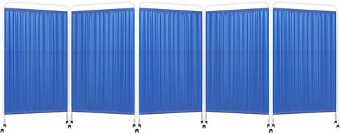 Portable Freestanding Privacy Screen on Wheels - Versatile Room Divider for Hospitals, Salons, Offices - Adjustable, Lightweight, Easy to Move, Ideal for Patient Privacy and Workspaces in Saudi Arabia