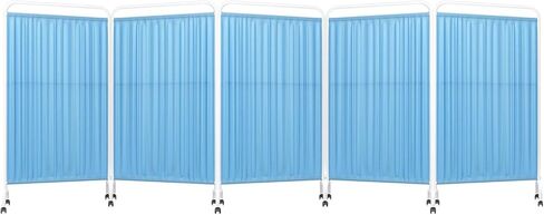 Freestanding Privacy Screen with 360° Silent Wheels - Portable Room Divider for Salons, Hospitals, Clinics, and Office Spaces - Adjustable, Lightweight, Easy Mobility in Saudi Arabia