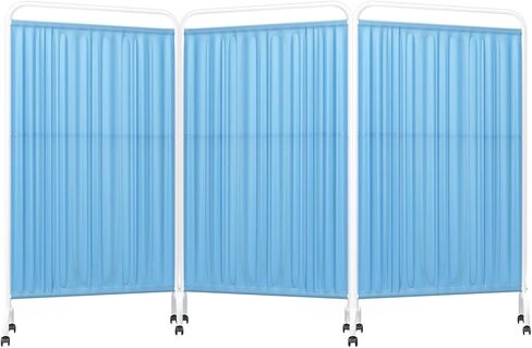 Freestanding Privacy Screen with 360° Silent Wheels - Portable Room Divider for Salons, Hospitals, Clinics, and Office Spaces - Adjustable, Lightweight, Easy Mobility in Saudi Arabia
