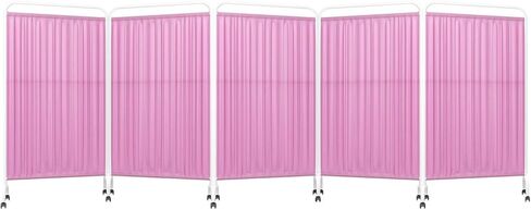 Freestanding Privacy Screen with 360° Silent Wheels - Portable Room Divider for Salons, Hospitals, Clinics, and Office Spaces - Adjustable, Lightweight, Easy Mobility in Saudi Arabia