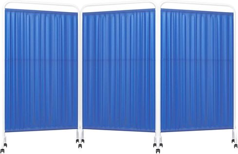 Freestanding Privacy Screen with 360° Silent Wheels - Portable Room Divider for Salons, Hospitals, Clinics, and Office Spaces - Adjustable, Lightweight, Easy Mobility in Saudi Arabia