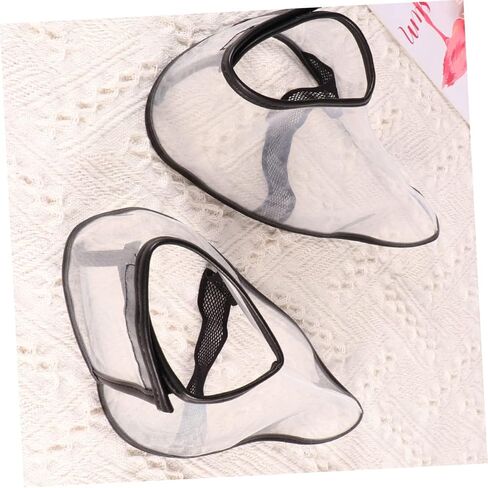 PartyKindom 1 Pair Haircut Shoe Covers Transparent Protective Shoe Covers for Hairdressers S for Salon Use and Preventing Hair from Falling in Saudi Arabia