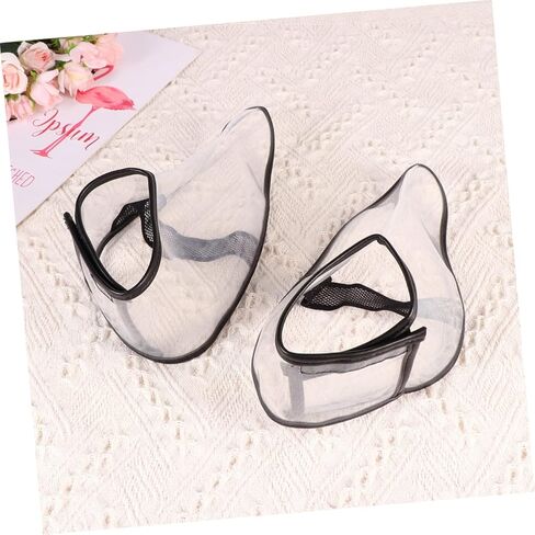 PartyKindom 1 Pair Haircut Shoe Covers Transparent Protective Shoe Covers for Hairdressers S for Salon Use and Preventing Hair from Falling in Saudi Arabia