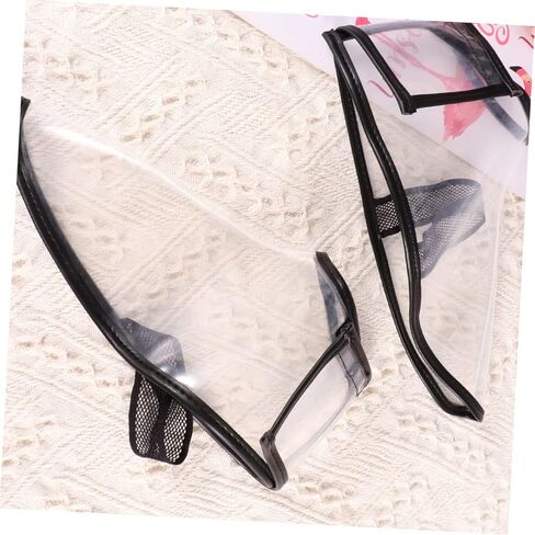 PartyKindom 1 Pair Haircut Shoe Covers Transparent Protective Shoe Covers for Hairdressers S for Salon Use and Preventing Hair from Falling in Saudi Arabia