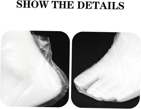 SUPVOX 200 Pcs Disposable Foot Covers Non-Slip Waterproof Plastic Shoe Covers for Daily Use Pedicure and Ice Skating in Saudi Arabia