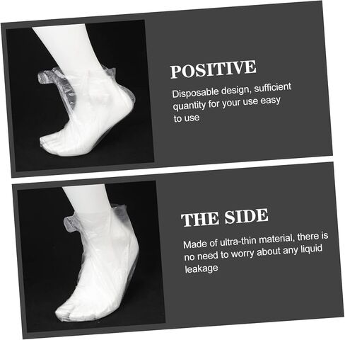 200pcs Disposable Foot Covers for Pedicure Spa Liners for Foot Care Shoe Covers for Indoor Travel Thicker Material Daily Use in Saudi Arabia