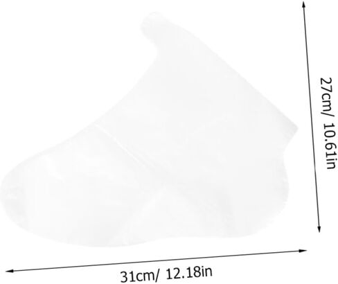 VANZACK 100PCS Clear Disposable Foot Covers Transparent Shoe Protectors for Skiing Skating Amusement Parks Fit Comfortable Pet Material for Shoe Fitting Foot Care in Saudi Arabia
