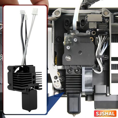 مجموعة Bamboo Lab P1P، P1S Hotend الكاملة، نهاية ساخنة من الفولاذ المقوى للتجميع الكامل مع فوهة 0.4 مم، ومروحة تبريد، وثرمستور، واستبدال كتلة تسخين الطارد للطابعة ثلاثية الأبعاد من سلسلة P1 in Saudi Arabia