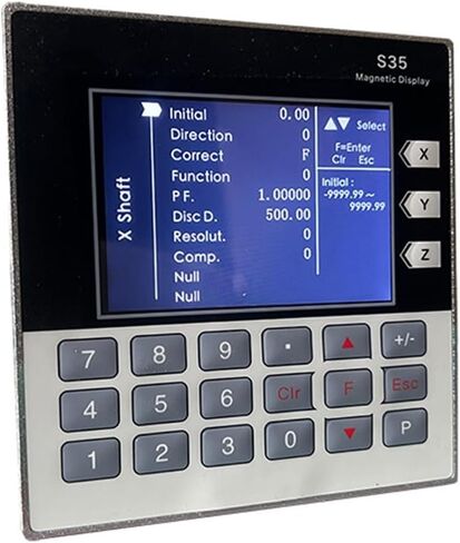 Mini tTtl Readout LCD Set DRO Magnetic 2 Axis Optical Lathe Electronic Linear Scales Digital Measuring,S35-3-6M-1 in Saudi Arabia