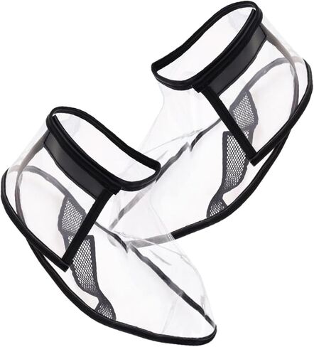 1Pair Professional Hairdressing Shoe Covers Durable Transparent Barber Shoe Protectors for Haircut Styling Non Slip Design for Keeping Broken Hair Away for Salons in Saudi Arabia