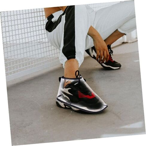 1Pair Professional Hairdressing Shoe Covers Durable Transparent Barber Shoe Protectors for Haircut Styling Non Slip Design for Keeping Broken Hair Away for Salons in Saudi Arabia