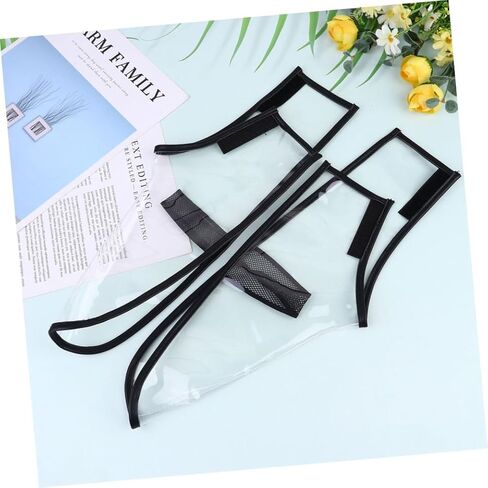 1Pair Professional Hairdressing Shoe Covers Durable Transparent Barber Shoe Protectors for Haircut Styling Non Slip Design for Keeping Broken Hair Away for Salons in Saudi Arabia