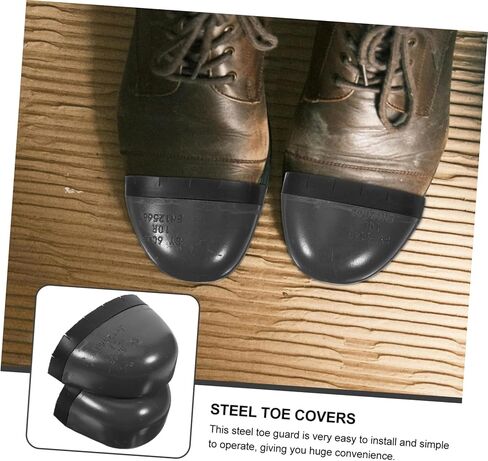 SOLUSTRE Safety Toe Caps for Work Shoes Toe Covers Anti-Puncture Properties Wear-Resistant Design and Universal Fit for Outdoor Activities in Saudi Arabia