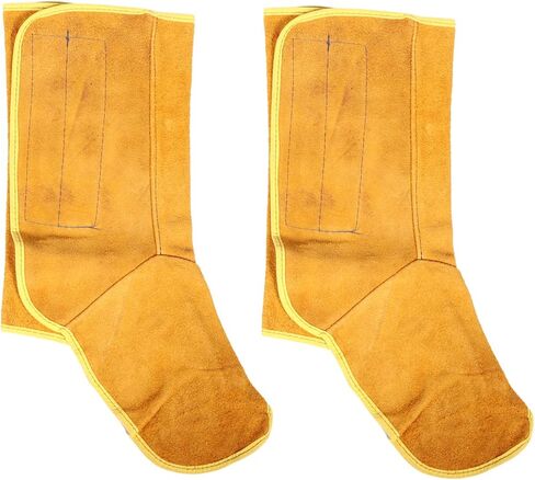 Alipis Welding Foot Protector Covers Sturdy Cowhide Leather Protective Footwear for Welders Waterproof and Wear-Resistant Foot Covers 1 Pair in Saudi Arabia