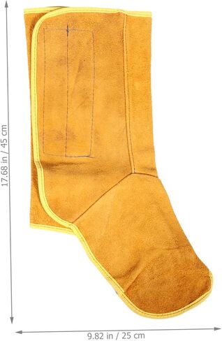 Alipis Welding Foot Protector Covers Sturdy Cowhide Leather Protective Footwear for Welders Waterproof and Wear-Resistant Foot Covers 1 Pair in Saudi Arabia