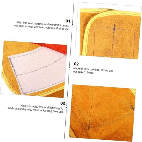 Alipis Welding Foot Protector Covers Sturdy Cowhide Leather Protective Footwear for Welders Waterproof and Wear-Resistant Foot Covers 1 Pair in Saudi Arabia