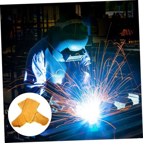 Alipis Welding Foot Protector Covers Sturdy Cowhide Leather Protective Footwear for Welders Waterproof and Wear-Resistant Foot Covers 1 Pair in Saudi Arabia
