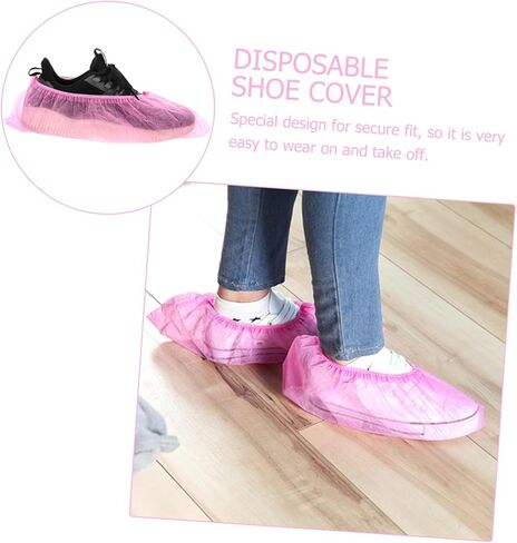 Veemoon 100Pcs Disposable Non Woven Shoes Cover Breathable Shoe Protector for Thick Keep Floors Clean and Spotless in Saudi Arabia