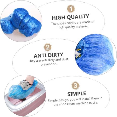 Holibanna 200pcs Eco-friendly Non Slip Shoe Covers Disposable Shoe Protectors Dustproof for Home in Saudi Arabia