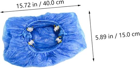 Holibanna 200pcs Eco-friendly Non Slip Shoe Covers Disposable Shoe Protectors Dustproof for Home in Saudi Arabia