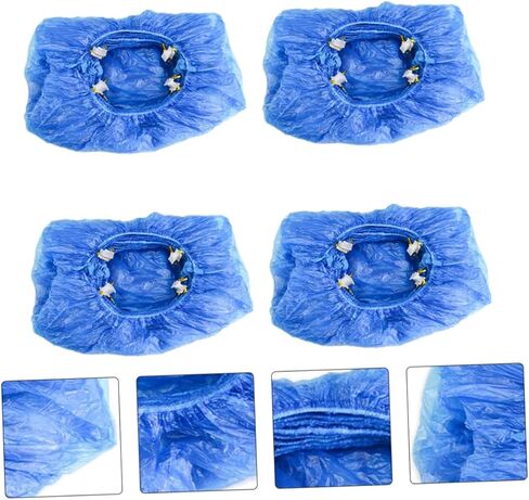 Holibanna 200pcs Eco-friendly Non Slip Shoe Covers Disposable Shoe Protectors Dustproof for Home in Saudi Arabia
