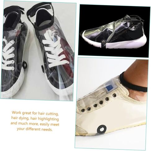 Shoes Covers Hair Stylist Salon Cape Cloak Haircut Barber Accessories Reusable Nonslip in Saudi Arabia