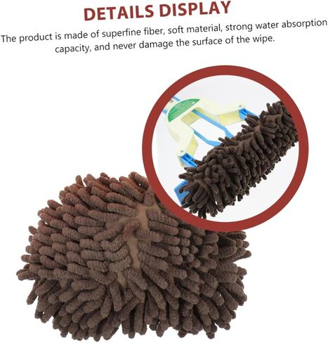 PartyKindom 10pcs Mop Covers for Shoes Floor Cleaner Covers Water Absorbent Lightweight Easy to Wear Random Color in Saudi Arabia