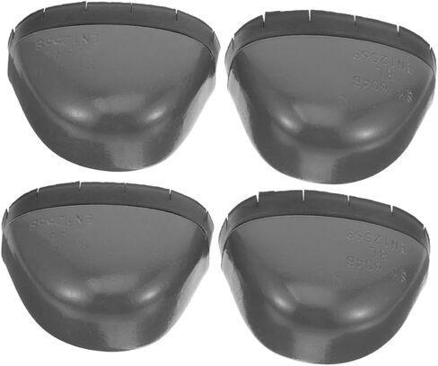 DOITOOL 2Pairs Sturdy Toe Protectors Wear Resistant Safety Covers Metal Toe Caps for Men Women for Construction Warehouse Factory Use in Saudi Arabia