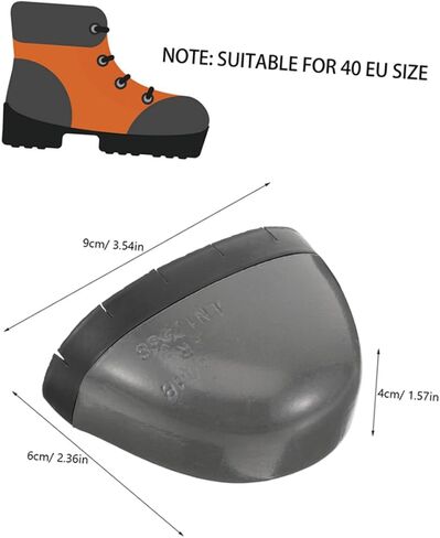 DOITOOL 2Pairs Sturdy Toe Protectors Wear Resistant Safety Covers Metal Toe Caps for Men Women for Construction Warehouse Factory Use in Saudi Arabia