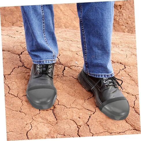 DOITOOL 2Pairs Sturdy Toe Protectors Wear Resistant Safety Covers Metal Toe Caps for Men Women for Construction Warehouse Factory Use in Saudi Arabia