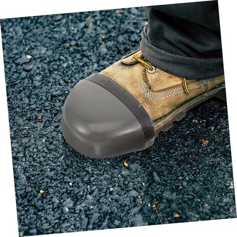 DOITOOL 2Pairs Sturdy Toe Protectors Wear Resistant Safety Covers Metal Toe Caps for Men Women for Construction Warehouse Factory Use in Saudi Arabia