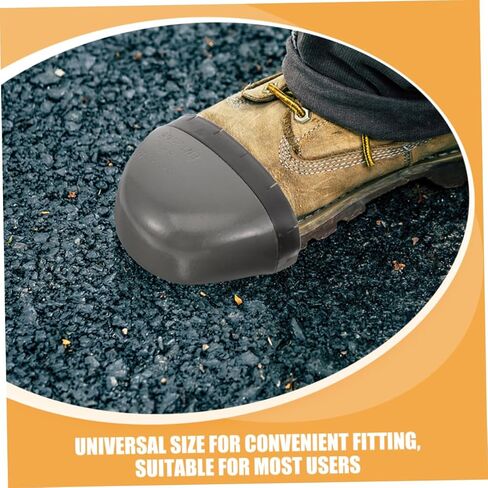 DOITOOL 2Pairs Sturdy Toe Protectors Wear Resistant Safety Covers Metal Toe Caps for Men Women for Construction Warehouse Factory Use in Saudi Arabia