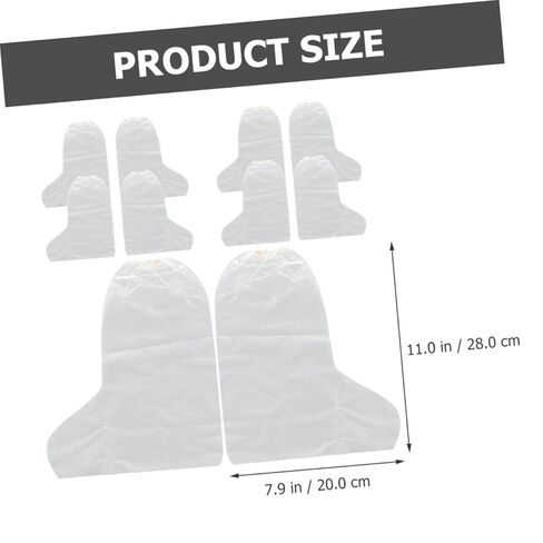 VICASKY 2sets 10pcs Disposable Foot Cover Film Transparent Moisturizing Foot Care Sleeves for Salon Use Thickened Design and Relaxation 10pcs*2 in Saudi Arabia