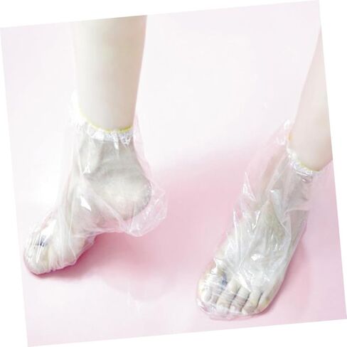VICASKY 2sets 10pcs Disposable Foot Cover Film Transparent Moisturizing Foot Care Sleeves for Salon Use Thickened Design and Relaxation 10pcs*2 in Saudi Arabia