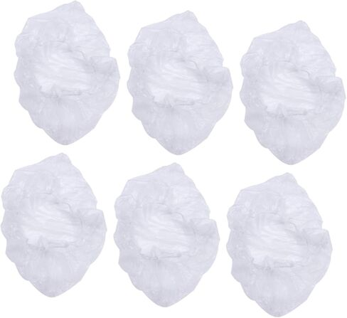 أغطية أحذية VALICLUD 200 قطعة من أغطية الأحذية البلاستيكية من البولي إيثيلين لغير التصميم خفيفة الوزن للأيام الممطرة والغرف النظيفة in Kuwait