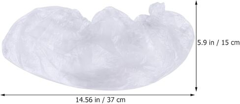 أغطية أحذية VALICLUD 200 قطعة من أغطية الأحذية البلاستيكية من البولي إيثيلين لغير التصميم خفيفة الوزن للأيام الممطرة والغرف النظيفة in Kuwait